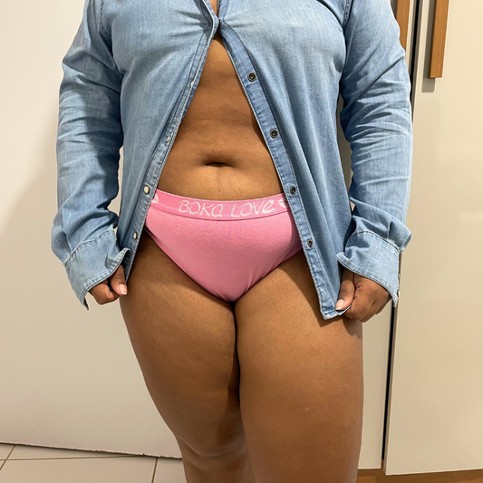 Calcinha rosa Usada